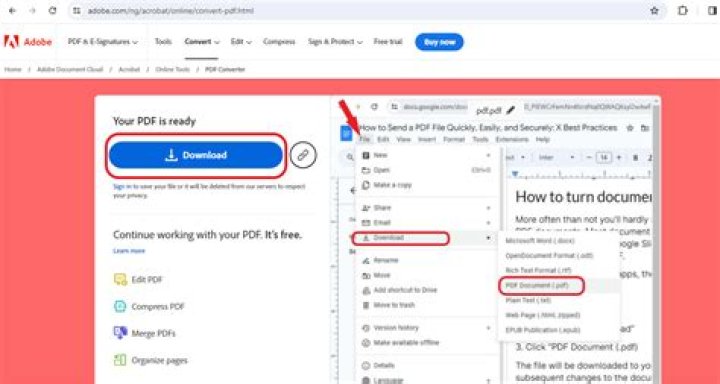How can I send a PDF file from my iPad?