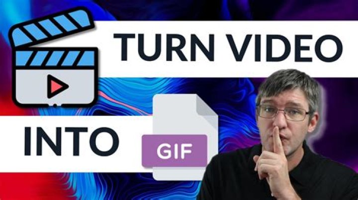 How can I turn a video into a GIF?