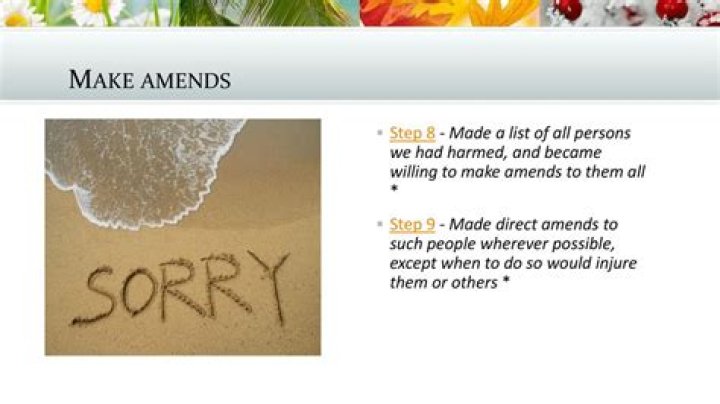 How do I make amends with my sister?