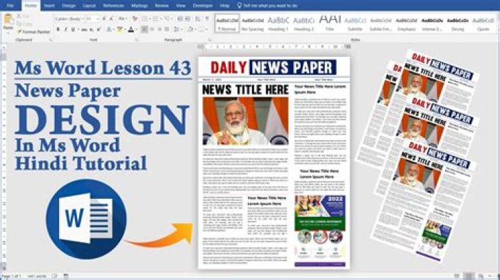 How do I make my Word document look like a newspaper?