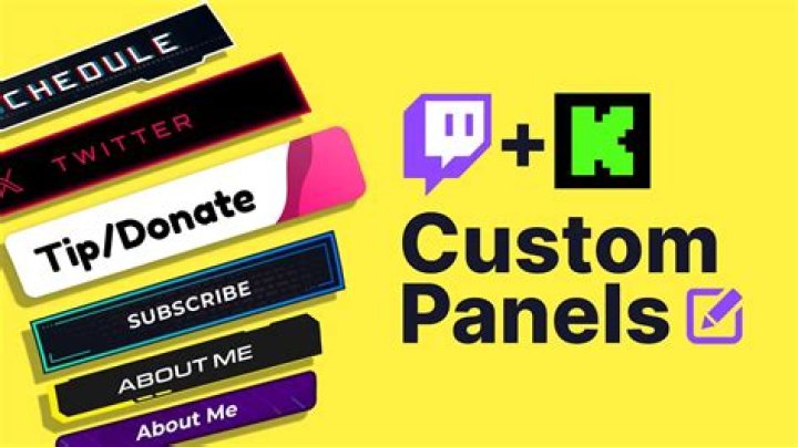 How do I make twitch panels?
