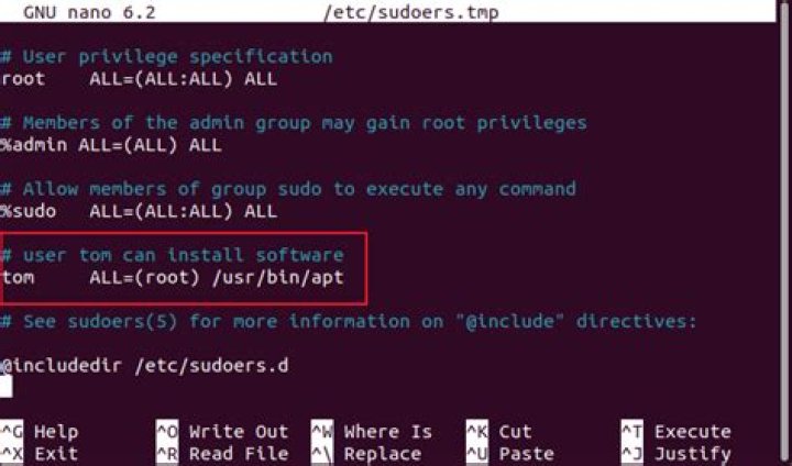 How do I remove a user from sudoers file?