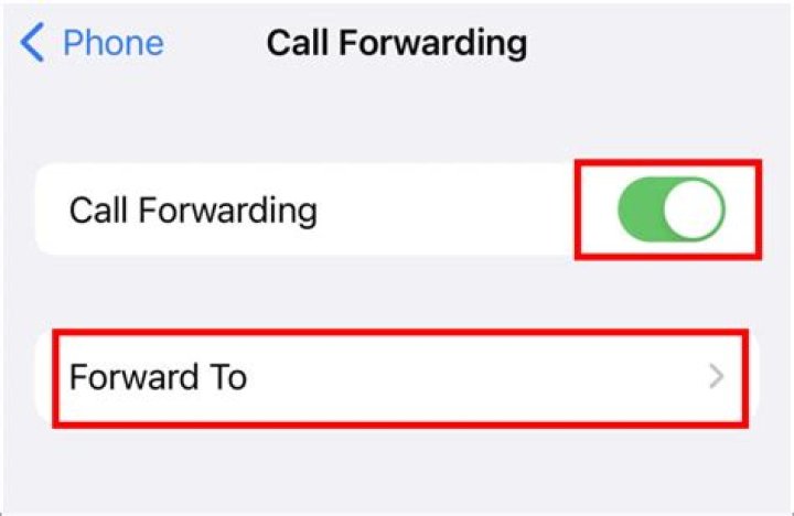 How do I remove the call forwarding icon?