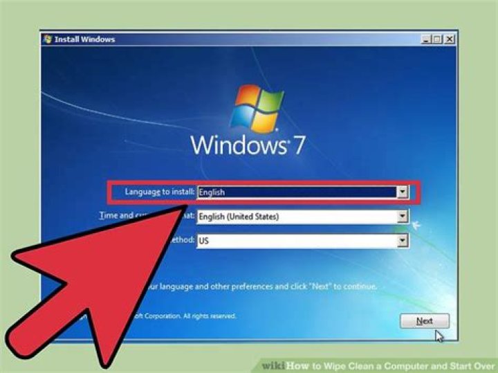 How do I wipe my computer clean and start over Windows 7?
