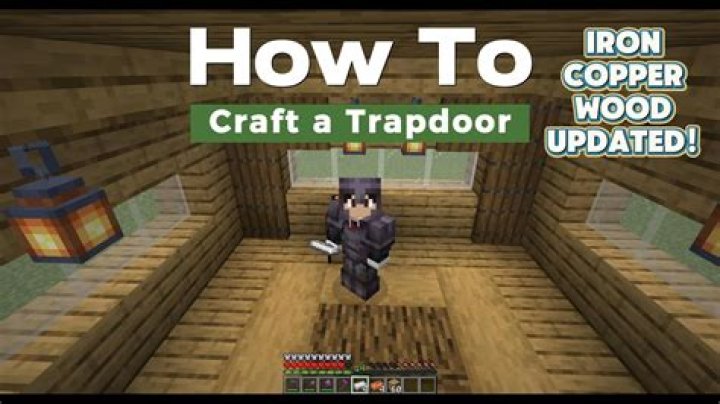 How do you craft a iron trapdoor?