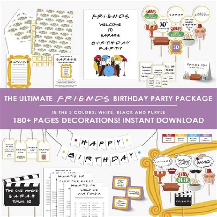 How do you make a Friends theme party?