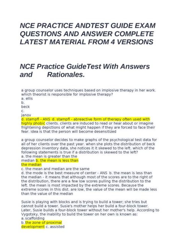How hard is the NCE exam?