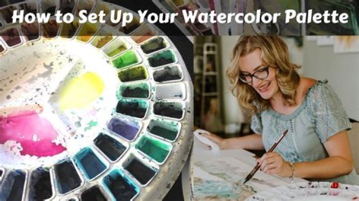 How to set up a watercolor palette?