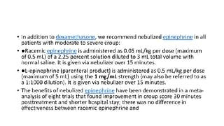 Is dexamethasone effective for croup?