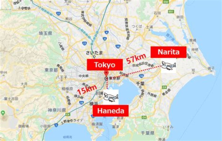 Is Haneda or Narita closer to Tokyo?