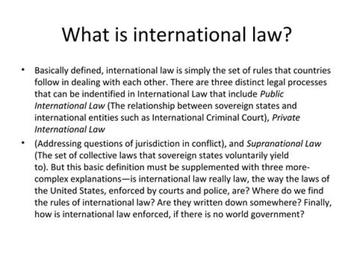 Is international law really law or not?