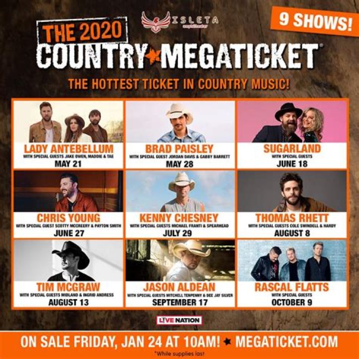 Is there a country megaticket for 2021?