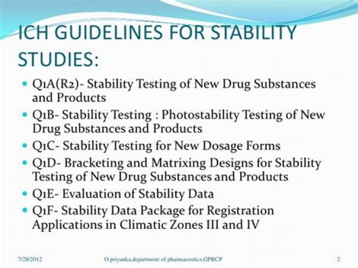 What are the guidelines for stability studies?
