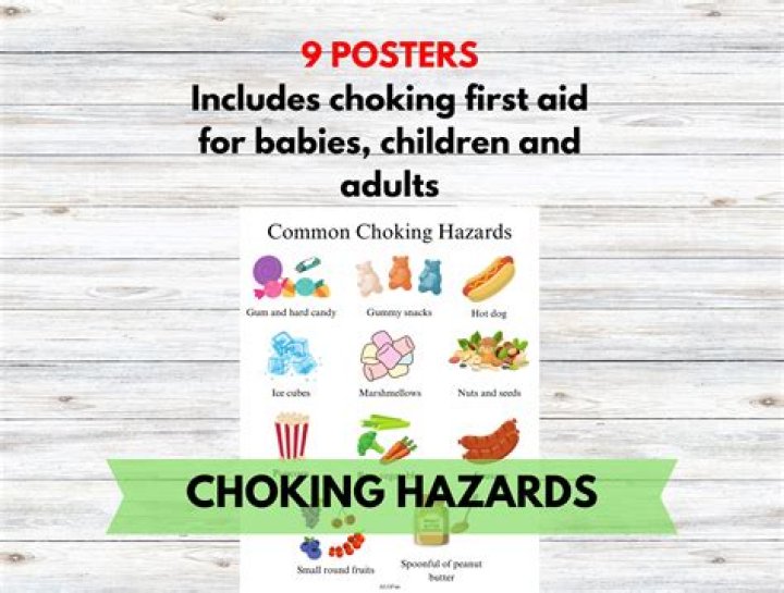 What are the most common choking hazards for children?