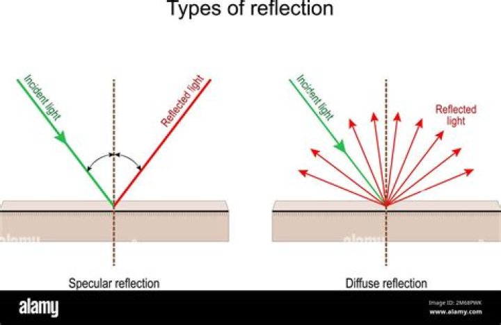 What are the three types of reflection of light?