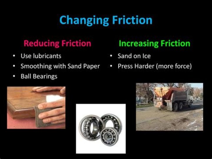 What are the two methods of reducing friction?