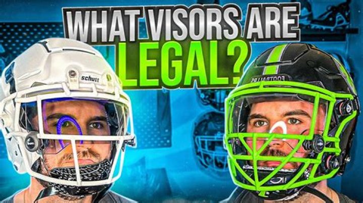 What are visors for in football?