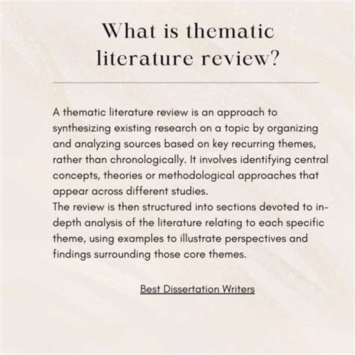 What do I write in a literature review?