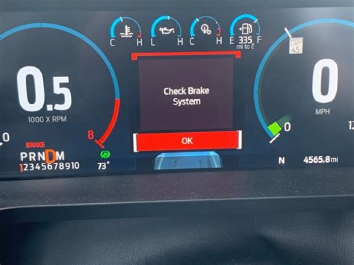 What does it mean when Honda Civic says check brake system?