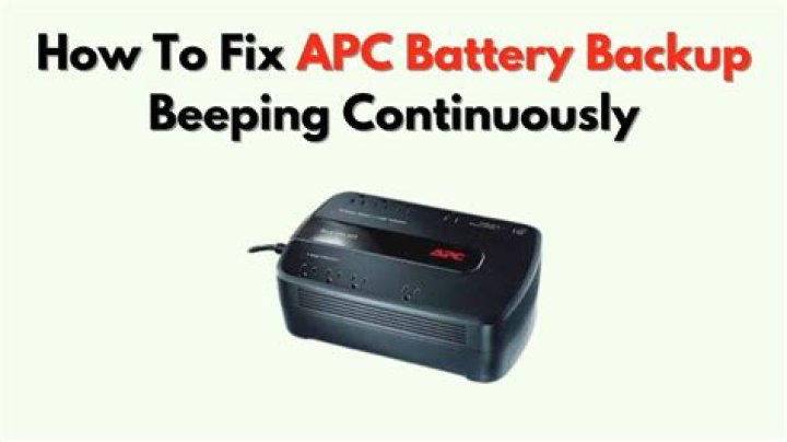 What does it mean when my APC battery back up keeps keeps beeping?