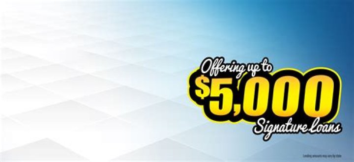 What is a $5000 no credit signature loan?