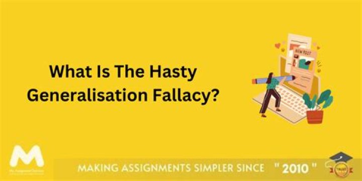 What is an example of a generalization fallacy?
