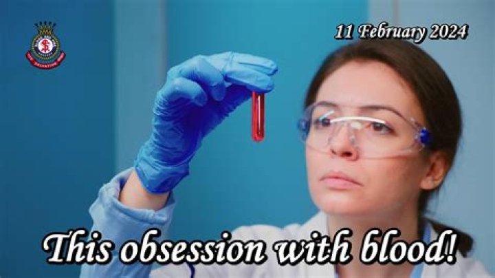 What is an obsession with blood called?