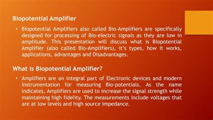 What is biopotential amplifier?