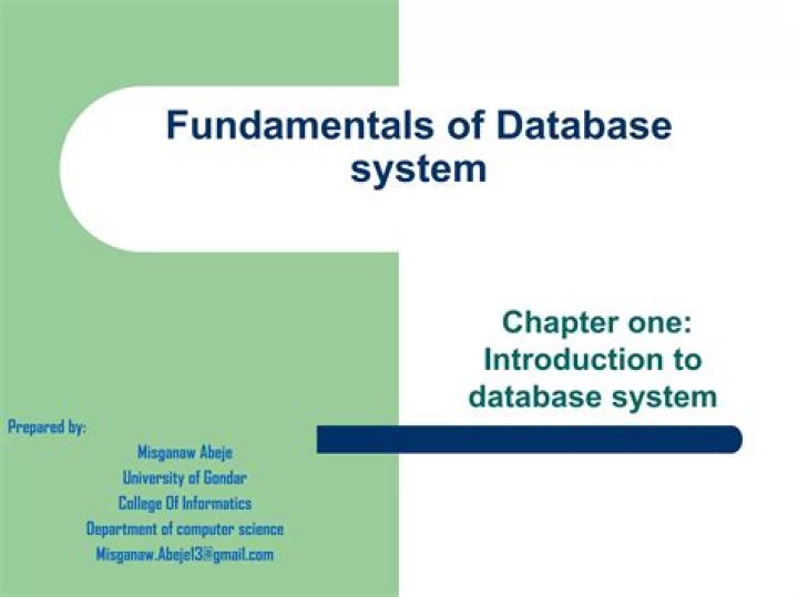What is Fundamentals of database Systems?