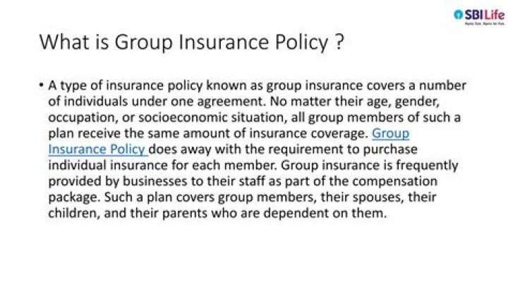What is group insurance policy?