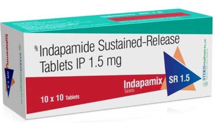 What is indapamide SR used for?