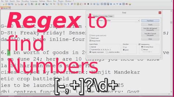 What is the regex for numbers only?