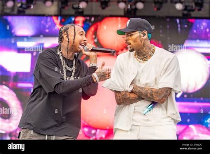 What is the relationship between Tyga and Chris Brown?