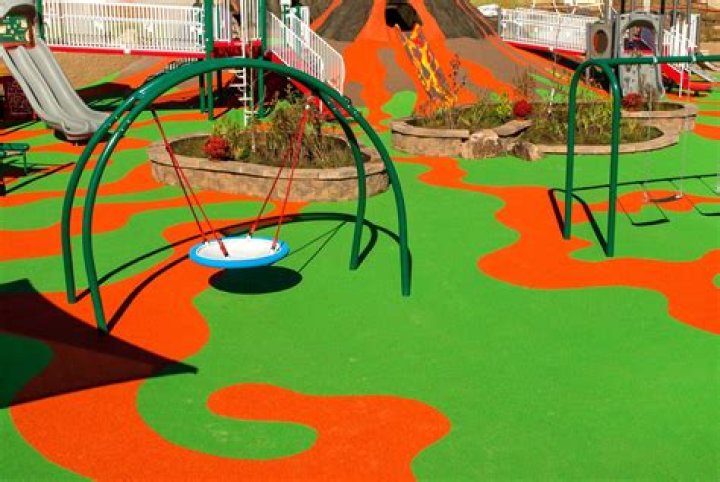 What is the safest playground surface material?