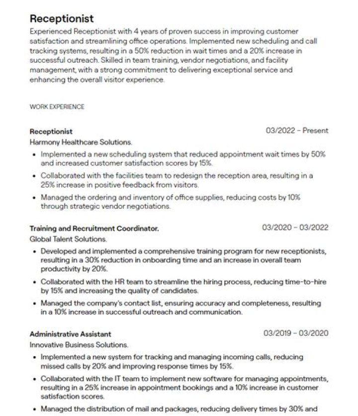 What should I put on my resume for bar experience?