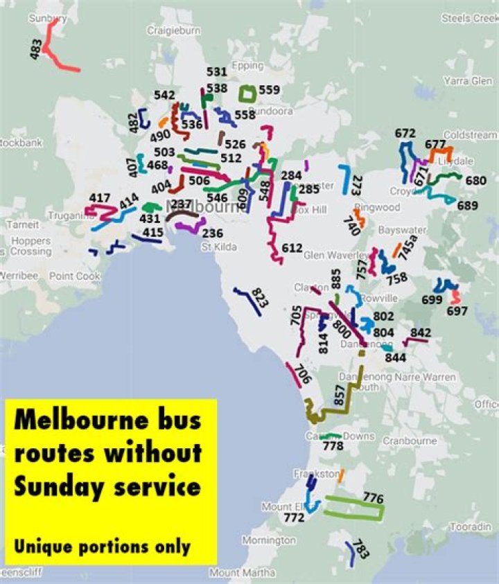 Where can I find an interactive Melbourne bus route map?