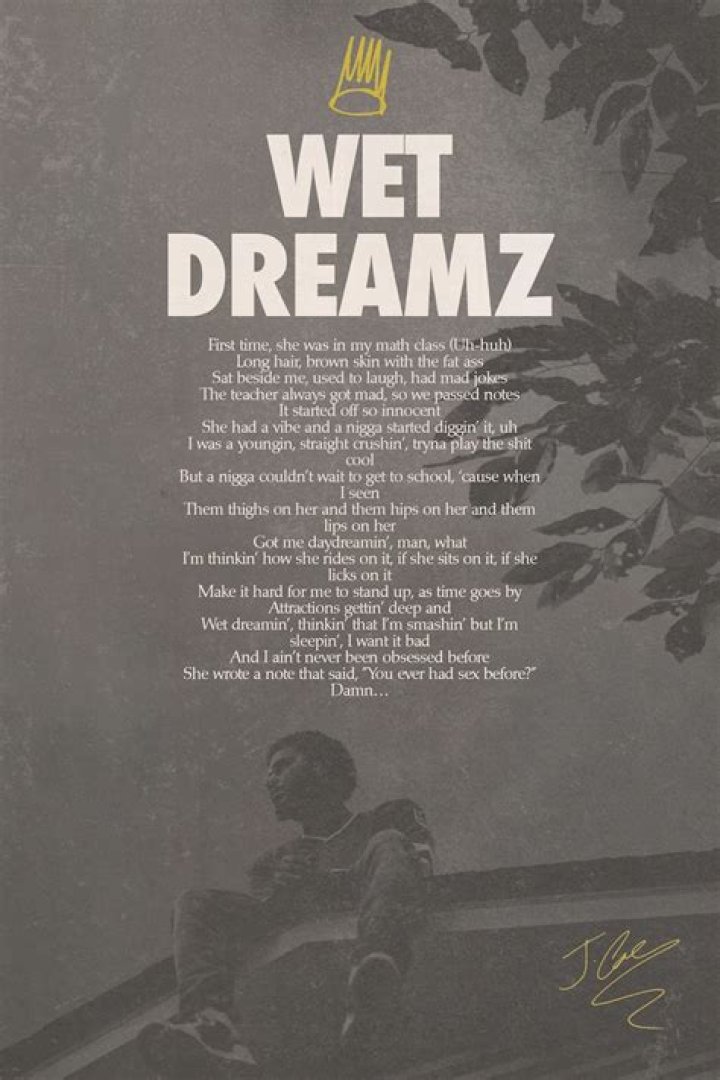 Who did J Cole wrote wet Dreamz about?