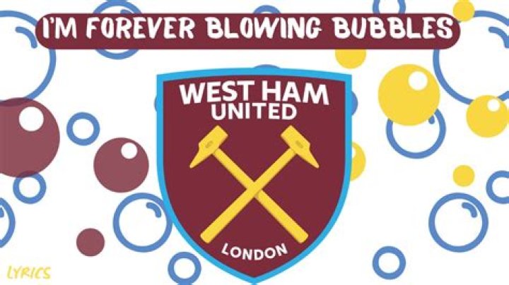 Why do West Ham sing the bubbles song?
