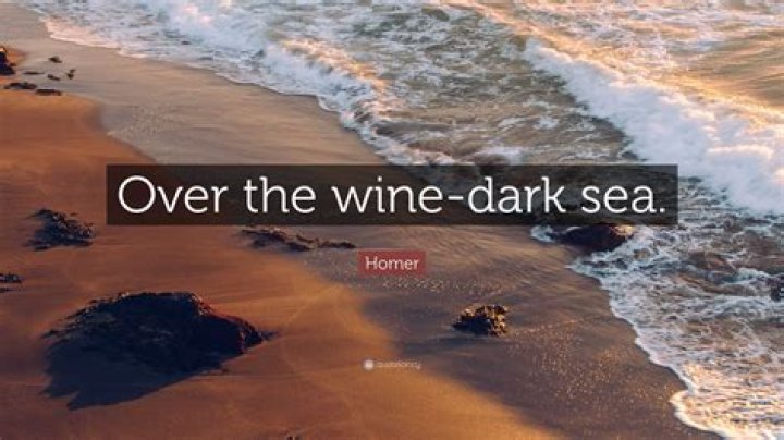 Why does Homer say wine-dark sea?