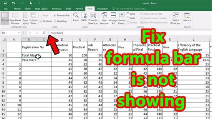 Why formula bar is used in Excel?
